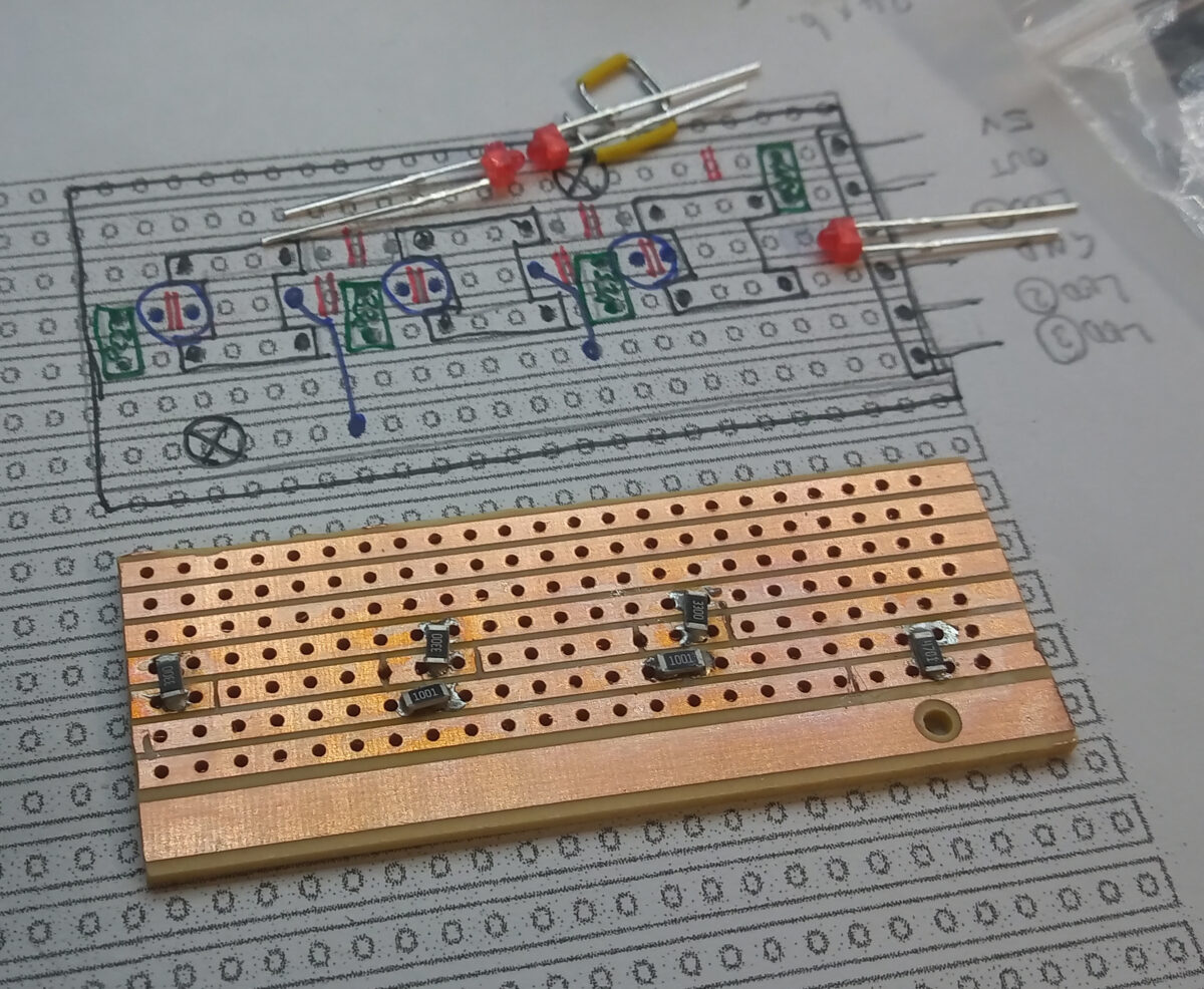 Using SMD Resistors on Vero/Strip Board
